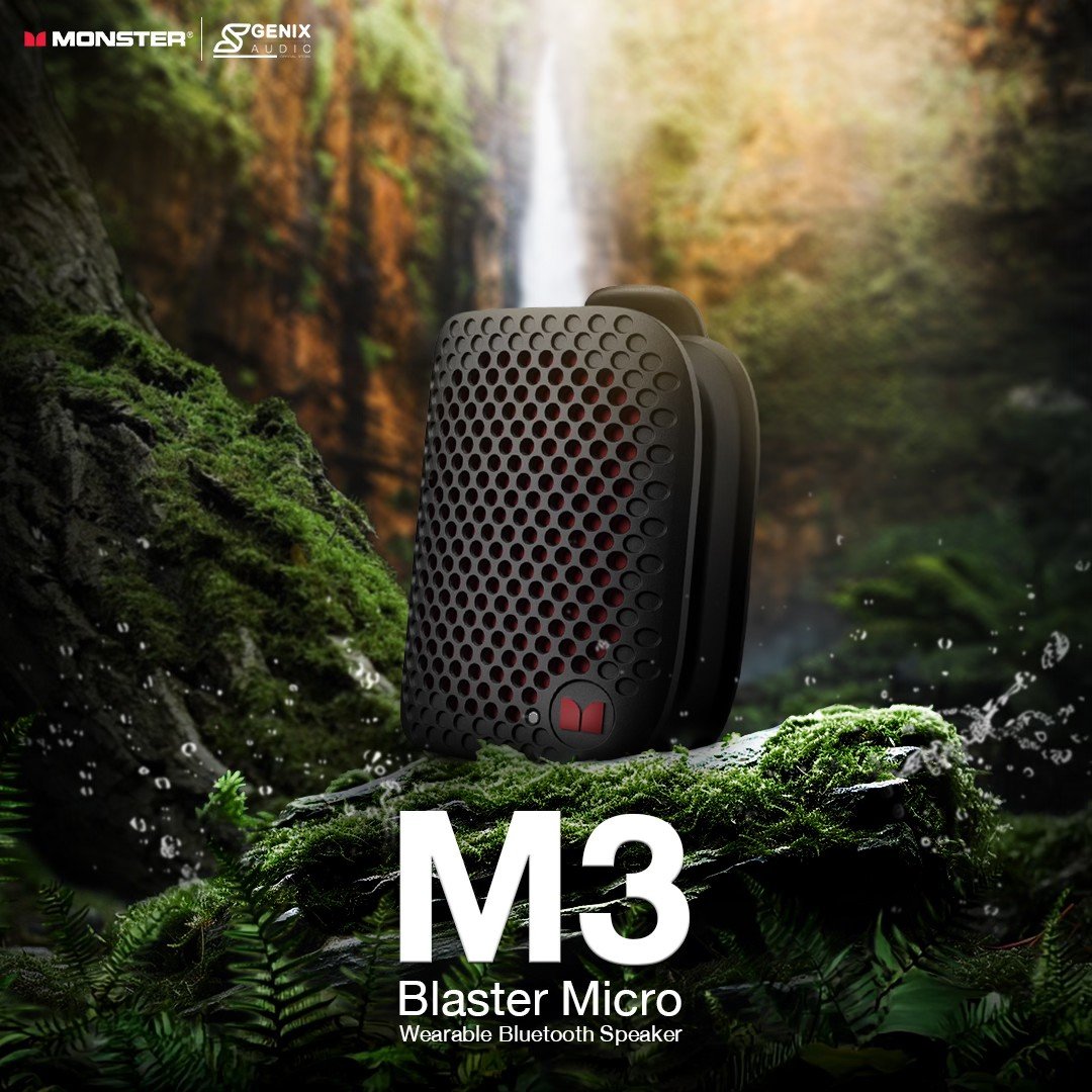 ลำโพง Monster M3 ลำโพงพกพาขนาดจิ๋ว เสียงแจ๋ว!  กันน้ำ IPX7